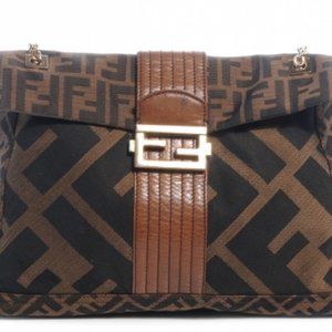 Fendi FF Zucca Vitello Acqua Maxi Bag